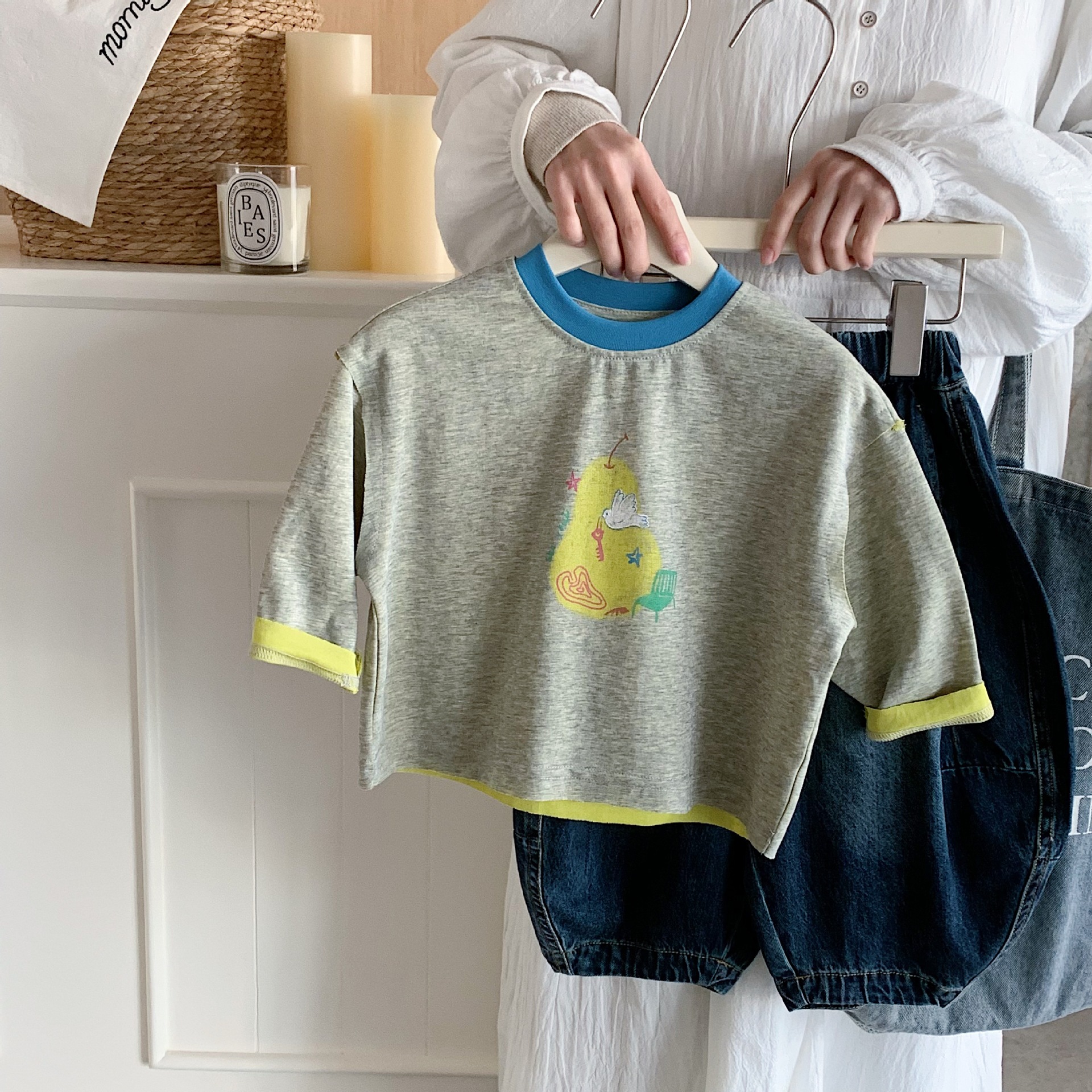 Baby Products Korean - Children's Long Sleeved T-shirt 2026 Spring