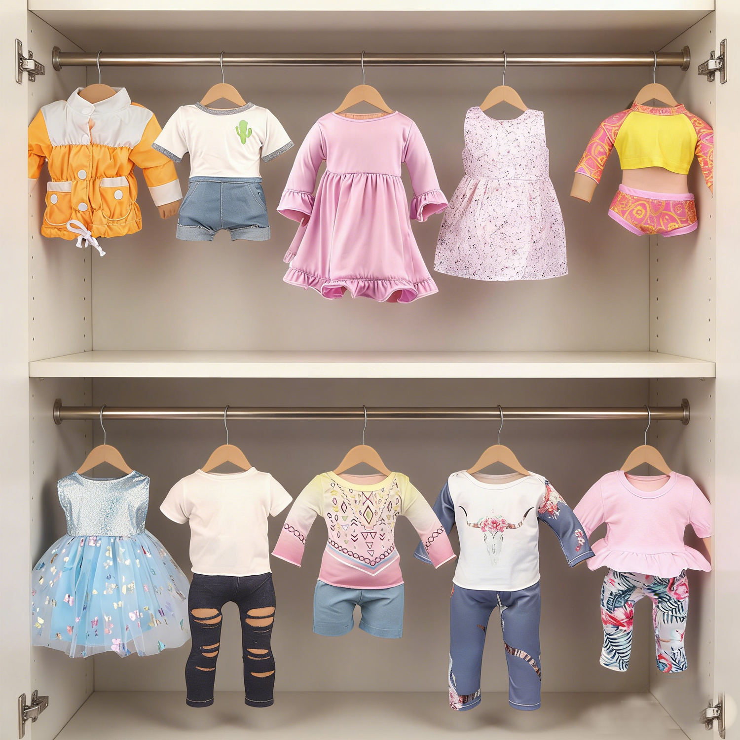 Baby Products Resale - Cactus T-shirt+Denim Shorts Flower Dress+Hat Flamingo
