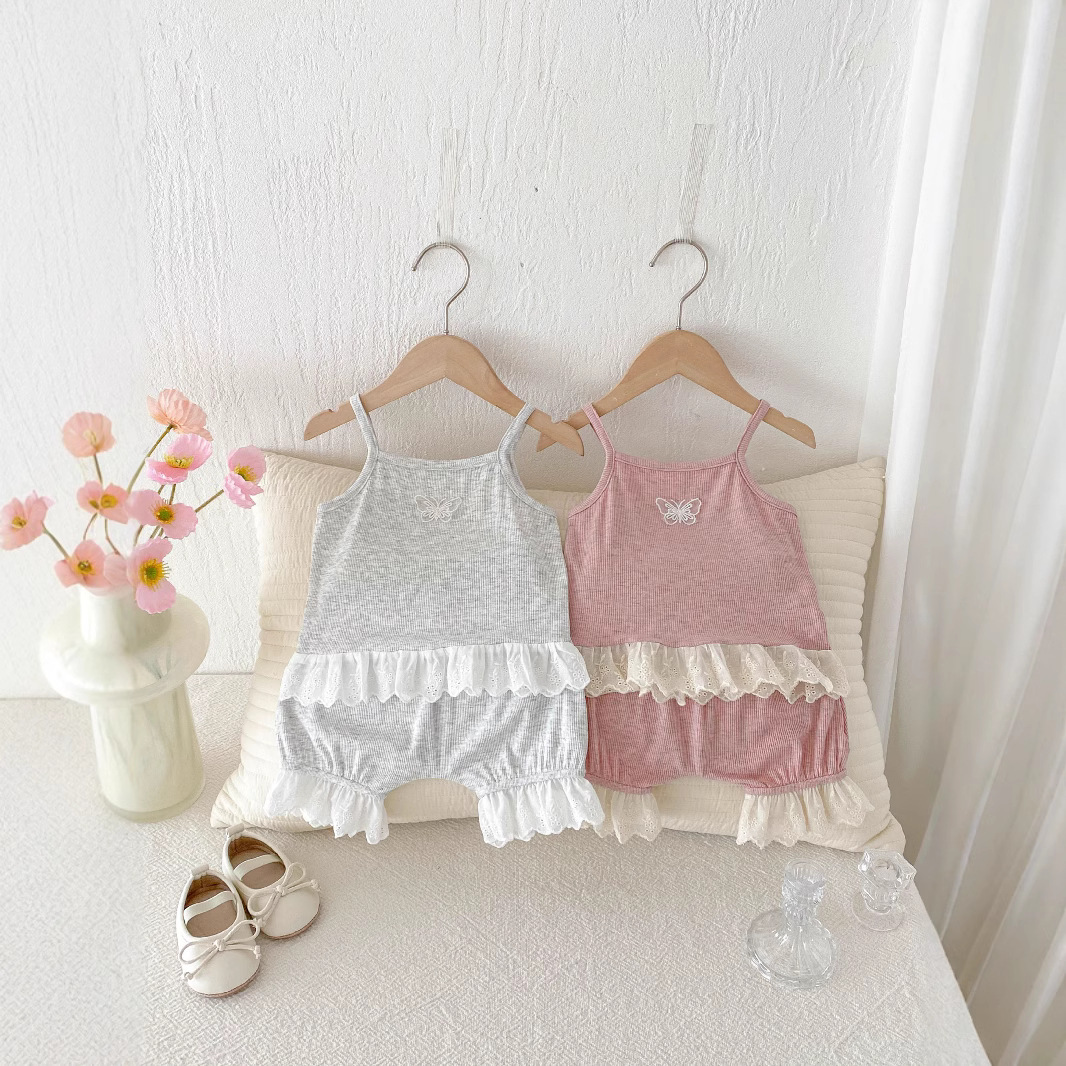 Korean Ins Splicing Lace Strap - Baby Products Korean review and price