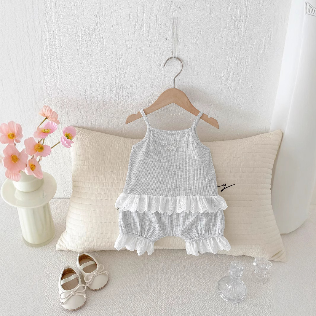 Korean Ins Splicing Lace Strap - Baby Products Korean review and price