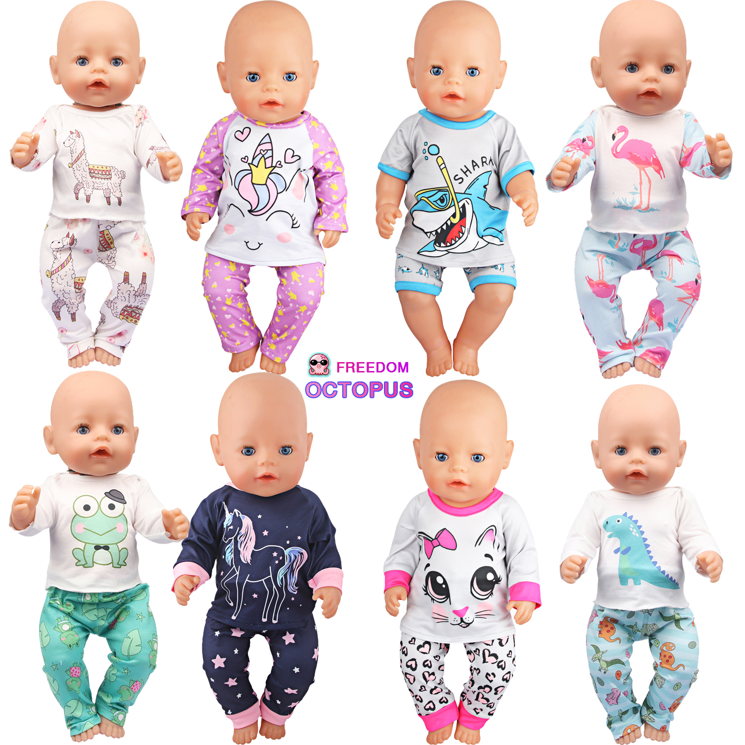 Doll Clothes Pajamas  For 43cm - Baby Products Resale review and price