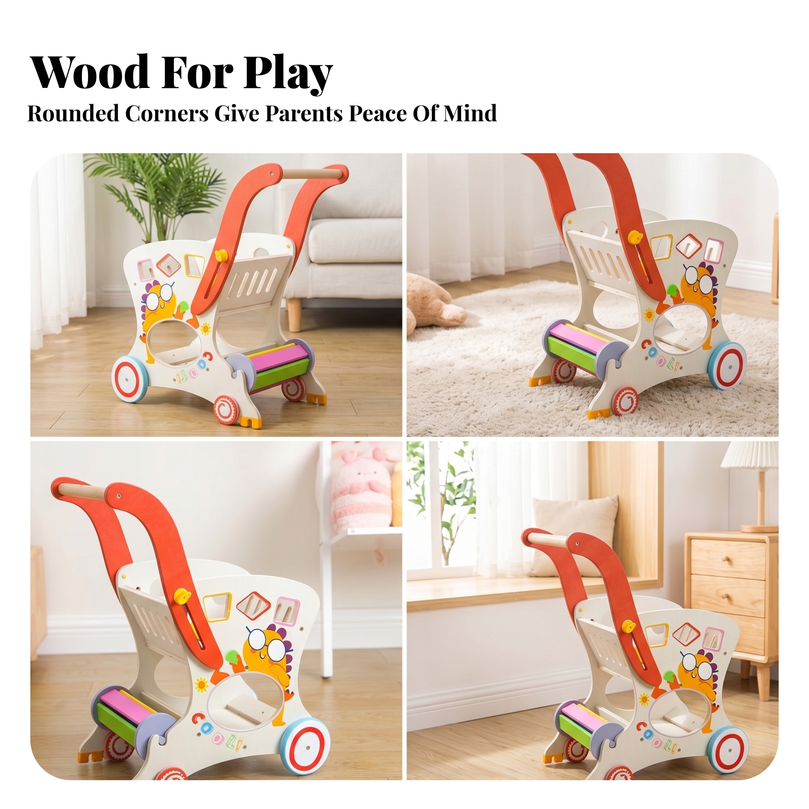 Wooden Baby Stroller Cart Cuto - Baby Products Shop review and price