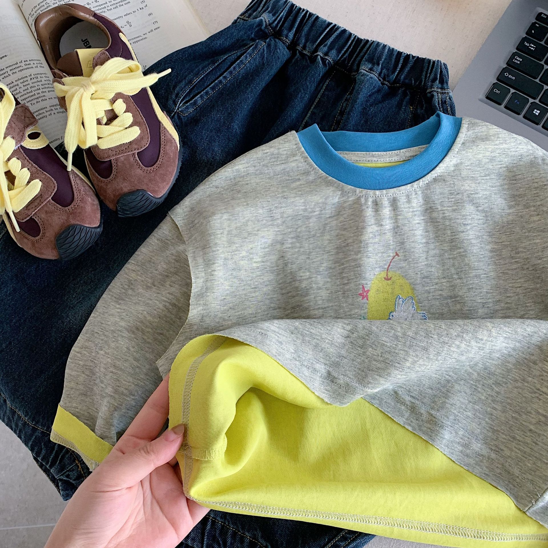 Children's Long Sleeved T-shir - Baby Products Korean review and price
