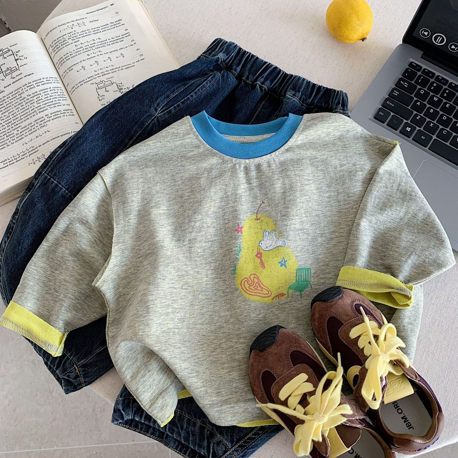 Children's Long Sleeved T-shir - Baby Products Korean review and price