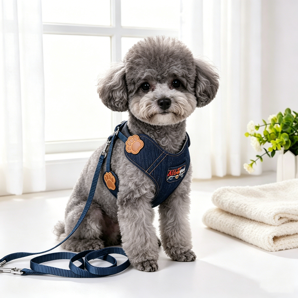 Denim Blue Paw Pet Harness Ves - Baby Products On Sale review and price