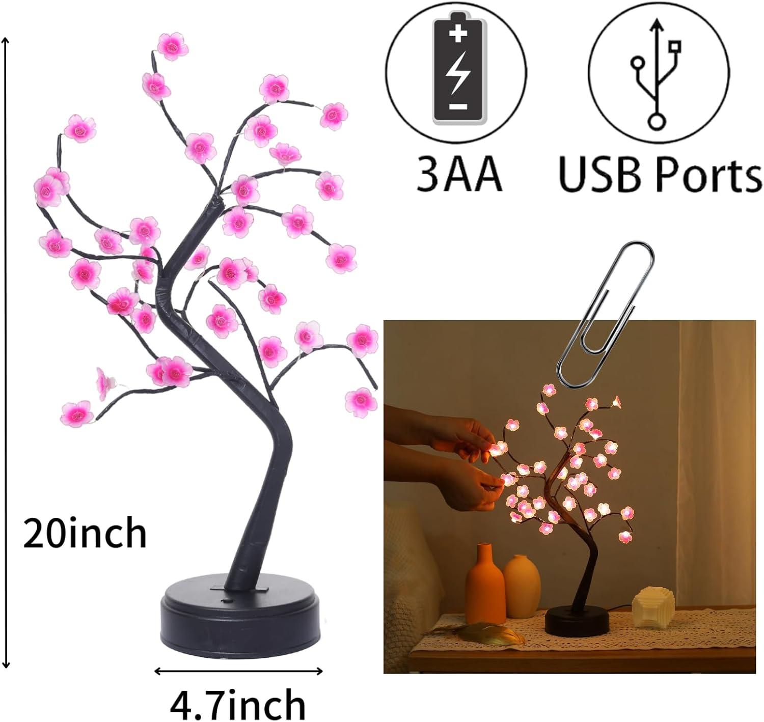Cherry Blossom Tree Lamp 18inc - Baby Products Japanese review and price